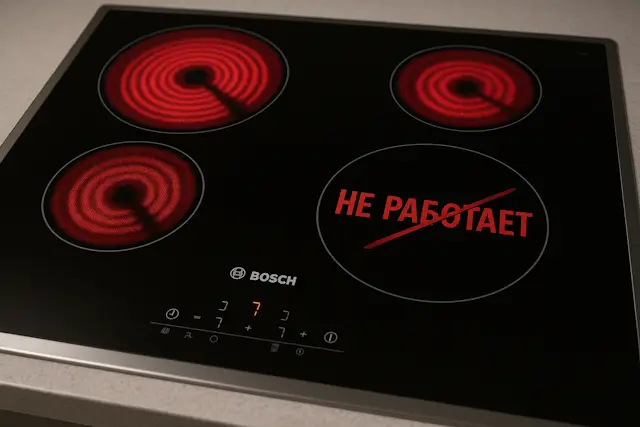 не работает конфорка на варочной панели