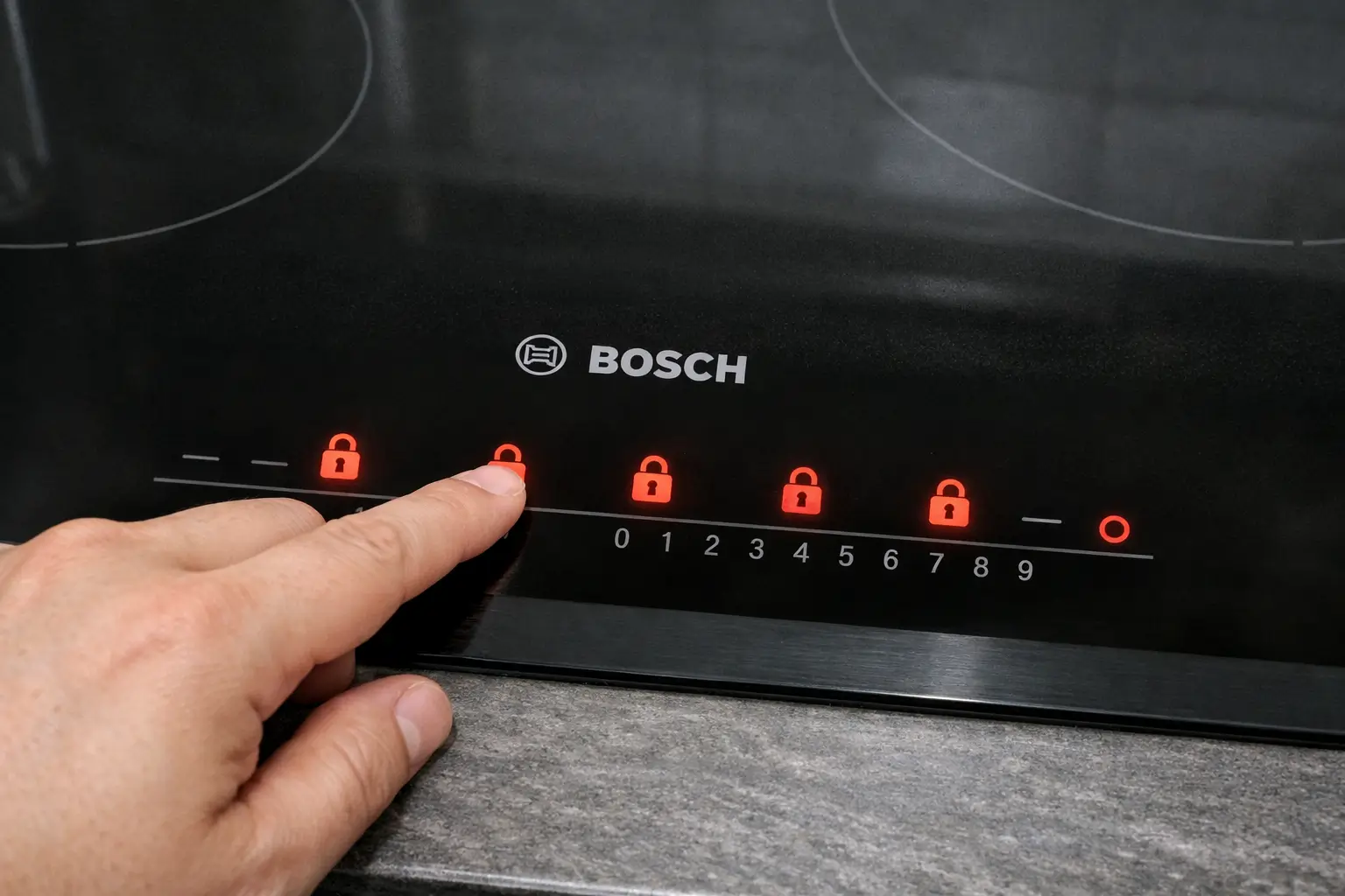 как отключить блоркировку варочной панели Bosch